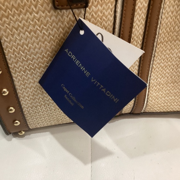 Brown and Beige Hand Bag with Shoulder Strap - Picture 6 of 8